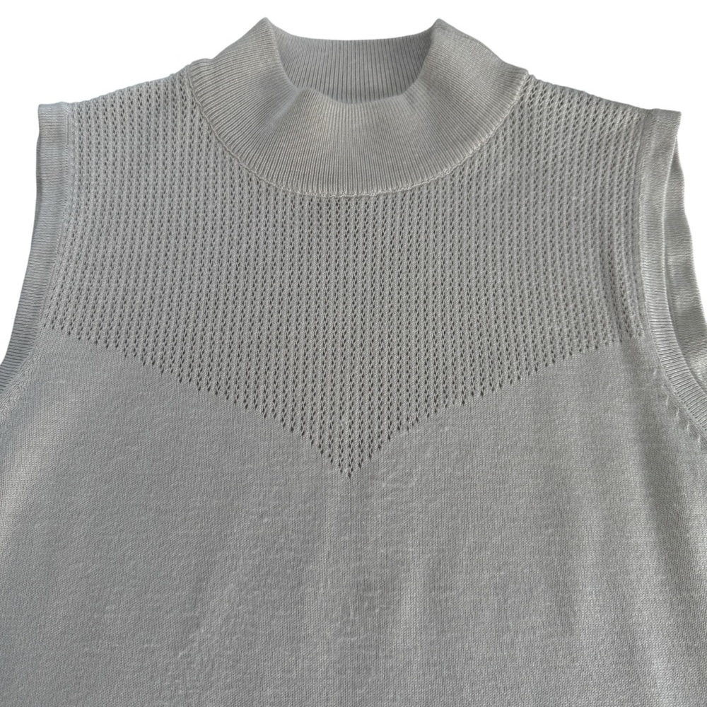 Tahari Sleeveless Knit Top - Picture 2 of 8